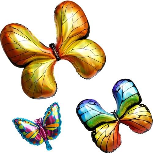 1pc Butterfly Animal Balloons Colourful Jungle Birthday Party Decorations Kids Wedding Aniversario Baby Shower Girl Ballons