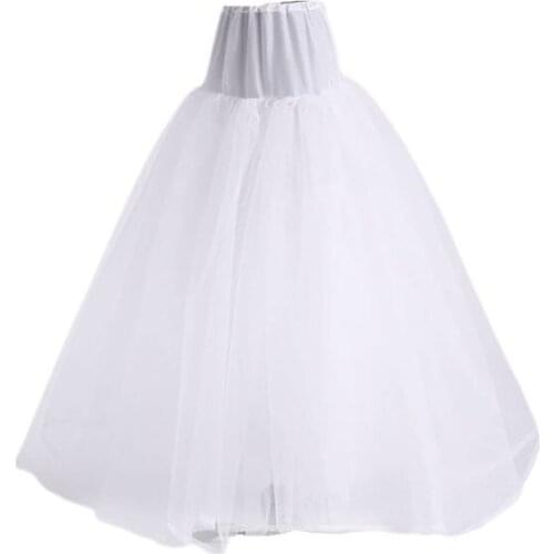 3-layer Hard Net Soft Support no Hoop Wedding Dress Fluffy Petticoat Bridal Wedding Lining Skirt Ladies Women Slip Skirts AXYD