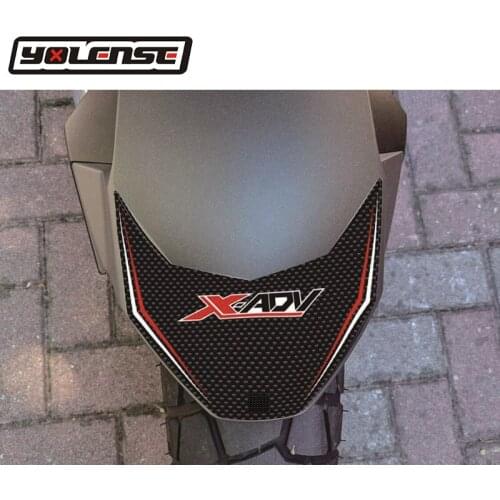 Motorcycle 3D Carbon Fiber Front Fender Sticker Decal Protector For HONDA X-ADV750 X-ADV XADV 750 XADV750 2017 2018 2019