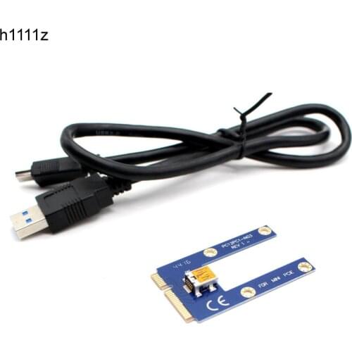 60cm USB 3.0 Mini PCI-E to PCIe PCI Express 1x to 16x Extender Riser Card Adapter Extension Cable for Bitcoin BTC Miner Mining
