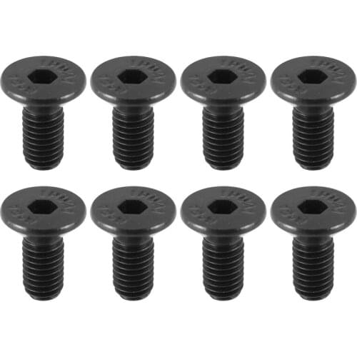 8Pcs MTB Bike Lock Shoe Cleat Mounting Screw for Shimano SPD Self-Locking Pedal Lock Steel Black