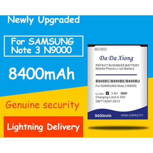 High Capacity 8200mAh B800BC B800BE/BU Battery for Samsung Galaxy Note 3 N9000 N9005 N900A N900 N9002 N9008 N9009 N9006 N9008S