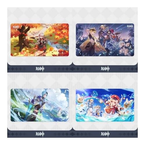 Anime Genshin Impact Official Klee Barbara Jean Kaedehara Kazuha Eula Large Rubber Mouse Pad Gaming Computer Desk Mat Playmat