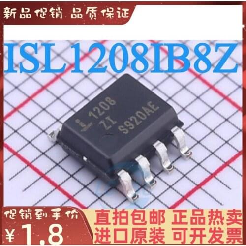 Free shipping ISL1208IB8Z-TK 1208ZI ISL1208 SOP8 IC 10PCS