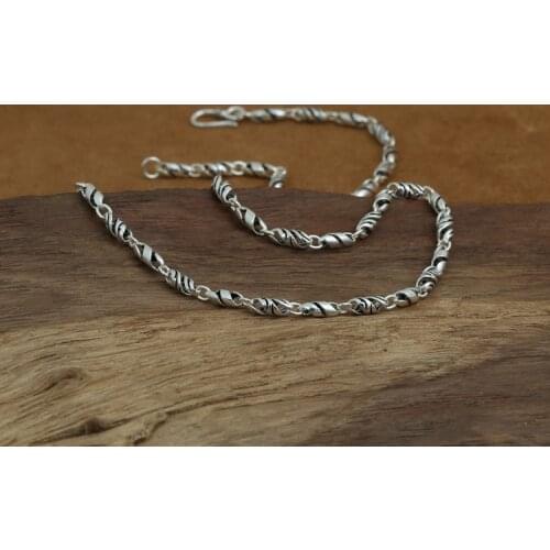 5mm Solid 925 Sterling Silver Necklace Chain Men Women Jewelry gift A49990