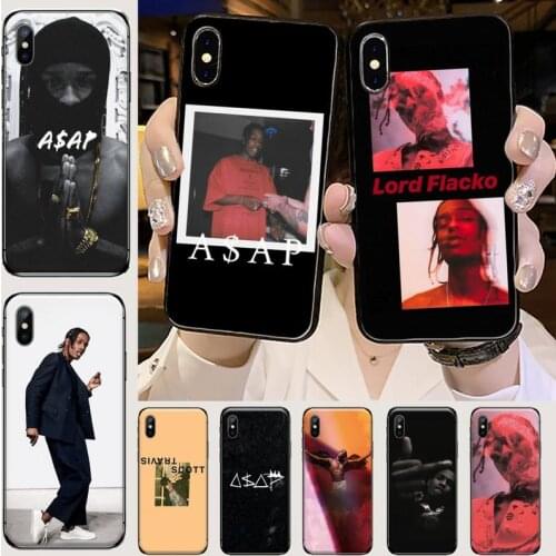 ASAP Rocky Rapper Black TPU Soft Phone Case Cover For iphone 5 5s 5c se 6 6s 7 8 plus x xs xr 11 pro max