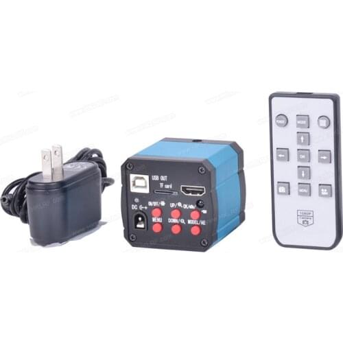14MP HDMI 14MP 1080P HDMI USB Digital Industry Video Inspection Microscope Camera + Power Supply + Remote Controller