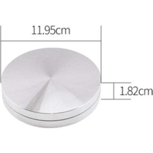 Diameter:120mm Aluminum alloy turntable base bearing small display handicraft small rotary table Mini rotator