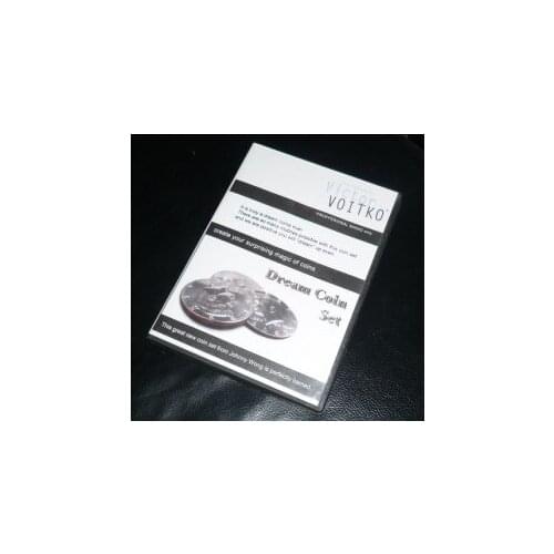 Dream Coin Set (DVD + Gimmick) Magic Tricks Stage Magic Appearing/Disappearing Coin Magie Illusion Prop Magician Classic Toys