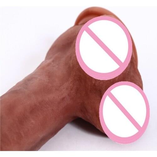 Dildo Realistic G spot Stimulate Soft Silicone Simulation Penis Huge Big Suction Cup Erotic Adult Sex Toys For Women