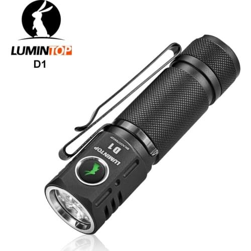 Lumintop D1 18650 EDC flashlight triple LED 5 modes 2000 lumens portable flashlight with side switch