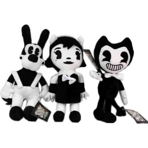 30cm Bendy Plush Toys Game Horror Bendy & Boris & Alice Angel Plush Doll Soft Stuffed Toys for Children Kids Gifts With Tag