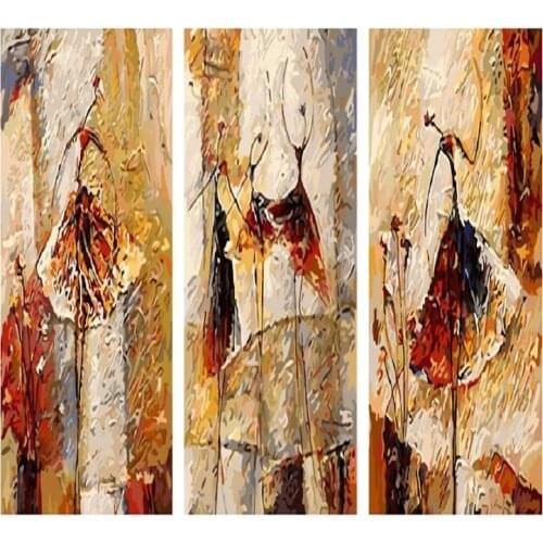 Abstract Picture By Number Dance Framed On Canvas Acrylic Paint Drawing Paintings By Number Home Decoration DIY For Adults Kits