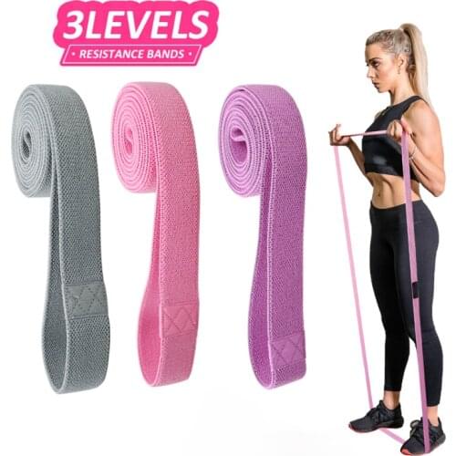 Long Fabric resistance bands set fitness Pull Up Assist Booty Hip workout exercise loop Elastic bands 3-Piece non-slip for leg