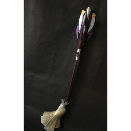 Overwatch HalloweenTerror Angela Ziegler Mercy Skin Witch Caduceus Staff Cosplay Replica Prop