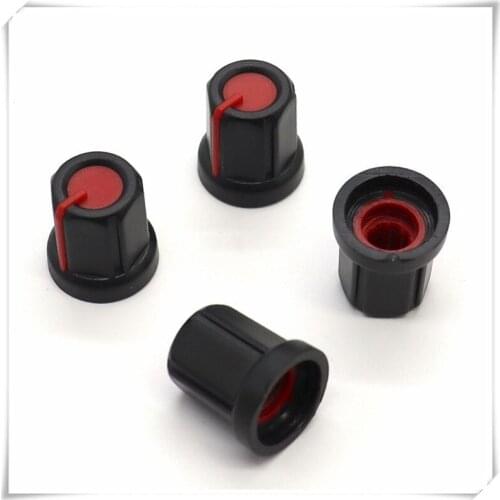 10 Pieces Plastic Flower Shaft Knob Diameter 16mm Height 17mm Potentiometer Encoder Knob Gear Shaped Inner Hole 6mm