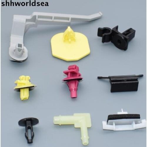 Shhworldsea 100pcs auto clip cable strap roof garnish moulding clip trim panel retaining clip retainer