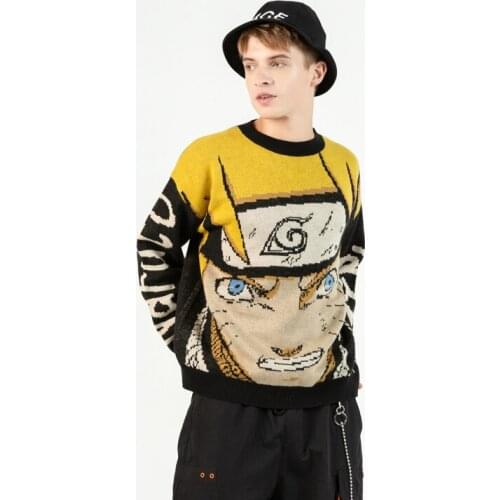 Hip Hop Sweater Men Oversize Pullover Streetwear 2021 Fashion Winter New O-Neck Male Clothes Sweaters