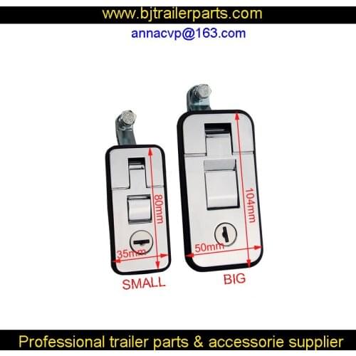 CVP Door compression flush lock two sizes (small big)- CHROME for camper trailers, trailer parts