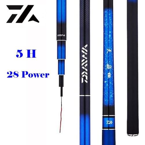 New Daiwa Fishing Rod Hard Carbon Fiber Hand Fishing Pole Telescopic Fishing Rod 3.9M/4.5M/4.8m/5.4M/5.7m/6.3M /7.2M Stream Rod