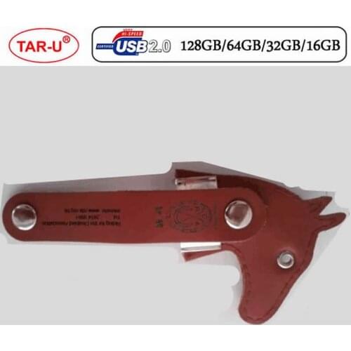 Horse Leather USB2.0 Pen Drive 256GB 128GB USB Flash Drive 16GB 32GB 64GB Pendrive USB Stick with Keychain Flash Drive