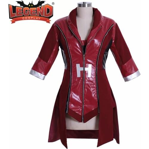 Witch Wanda cosplay costume Wanda Maximoff red jacket custom made