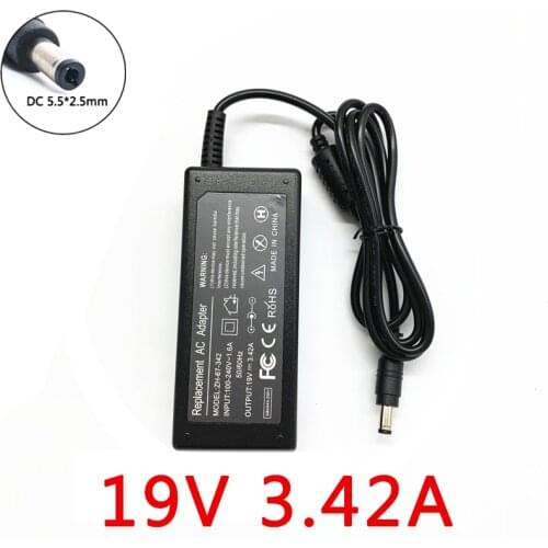 19V 3.42A 5.5*2.5mm AC DC Power Supply 19 V Adapter Laptop Charger 65W For ASUS K54LY K54H K54HY K56CA K56CB K56CM K56C