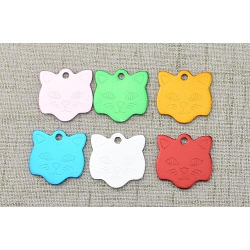 1000 pcs/lot Pet Tag Id Custom Dog Cat Engraved Name Charm With Free Ring Tags SN2458