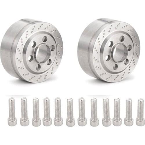 2/4pcs Brake Disc Hub Counterweight Balance Weight for 1.9/2.2 inch 6-hole VP Wheel Rims for TRAXXAS TRX4 Axial SCX10 RC Crawler