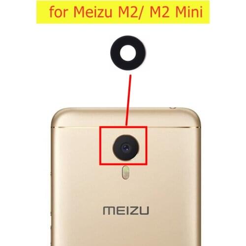 2pcs/lot for Meizu M2 Mini/ Mei lan 2 Back Camera Glass Lens Main Rear Camera Lens with Glue Repair Spare Parts