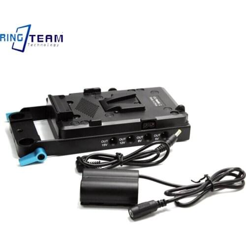 DC to W235 Dummy Battery W235 DC Coupler + V Mount Plate for Fujifim Camera X-T4 XT4