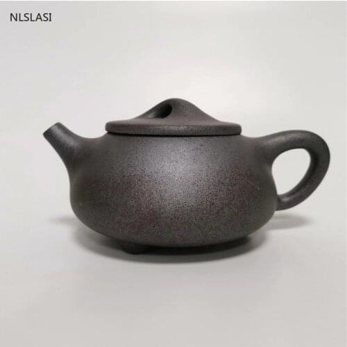 Authentic Zisha firewood kiln change stone scoop pot Yixing purply clay Teapot Chinese Tea set High-end customized gifts 220ml