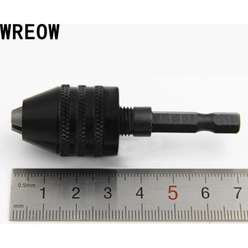 0.3-6.5mm Keyless Quick Change Screwdriver Hex Shank Twist Drill Chuck Bit Screwdriver Impact Driver Convertor Adaptor tools