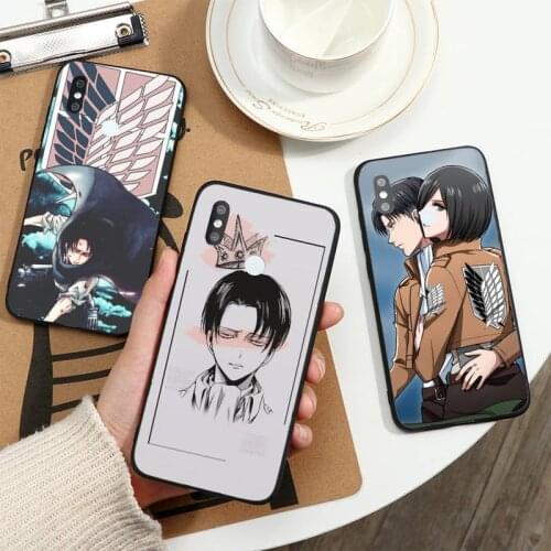 Anime Attack On Titan Levi Ackerman Phone Case For Xiaomi Redmi note 7 8 9 t k30 max3 9 s 10 pro lite