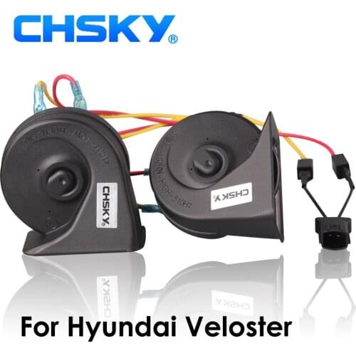 CHSKY Car Horn Snail type Horn For Hyundai Veloster 2011 to NOW 12V Loudness 110-129db Auto Horn Long Life Time High Low Klaxon