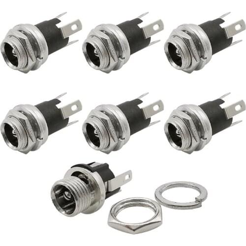 DC-025M 5.5x2.1mm 5.5*2.1mm DC Power Socket Female Jack Panel Mount Terminal Supply Adapter Connector