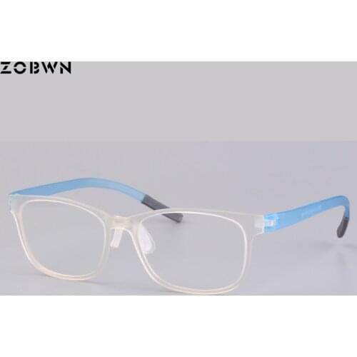 Cheap TR90 Men Retro Optical Eyeglasses girls women points Brand Designer High Quality Computer Glasses Frame transparent Colors