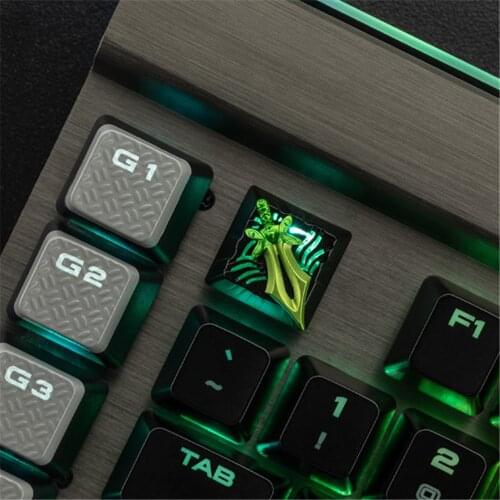DOTA2 seriesbutterfly keycap metal keycaps for mechanical keyboard