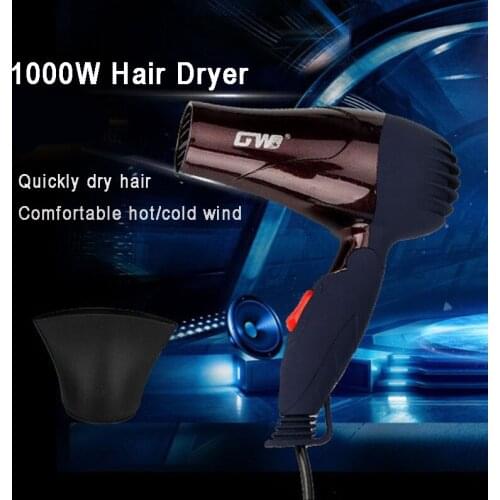 1000W Hair Dryer High-power Electric Blow Dryer Household Salon Hairdressing Blow Canister Barber Salon Styling Tools EU Plug