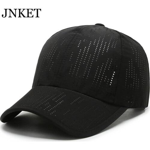 JNKET New Men Womens Baseball Cap Quick-drying Baseball Hat Breathable Sun Hat Adjustable Snapbacks Hats Summer Hat Casquette