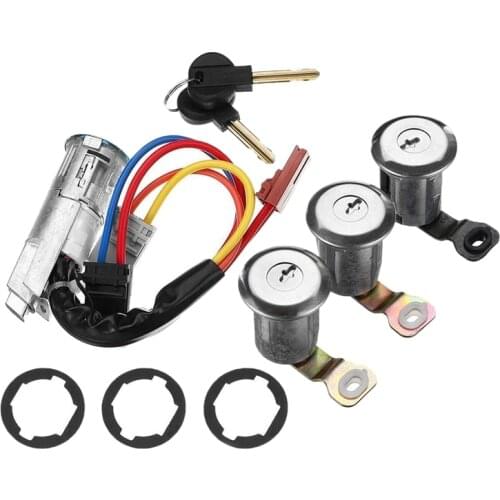 Top!-9170.G3 Car Ignition Barrel Switch Door Lock Set for Peugeot Partner Citroen Berlingo 1996-2008 96244156 252522