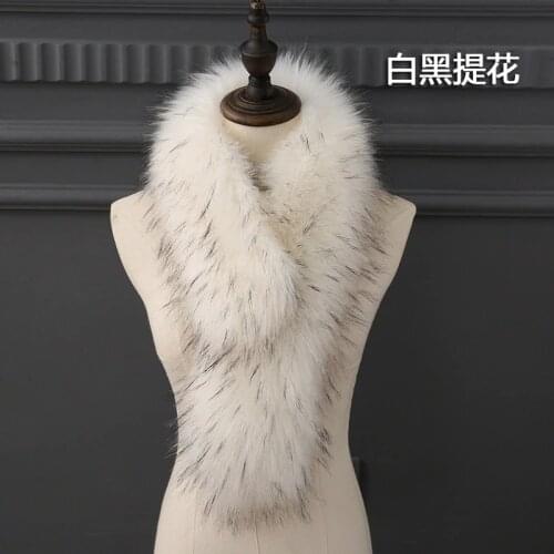 Korean imitation fur warm neck. Fox shawl. Womens long thickened warm scarf. Fashionable fur cape