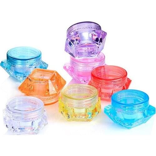 100Pcs/Lot Cosmetic Container Makeup Cream Nail Art Lip Balm Containers For Storage Refillable Bottle Travel Portable Plastic