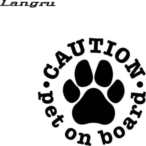 Hot Sales Caution Pet On Board Animals Dog Vinyl Car Sticker Decal Accessories Jdm