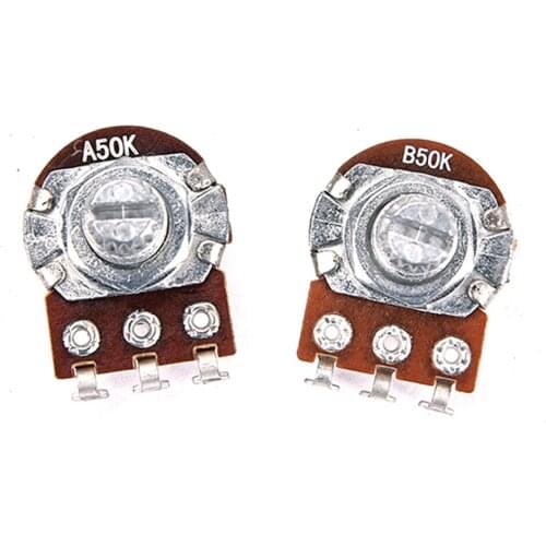 Audio Linear Taper A50K/B50K Guitar Pots Potentiometers Set of 10