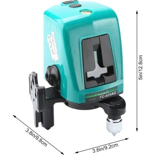 Mini Infrared Laser Level with Oblique Function Line Projector 2 Line 1 Brightening Point Green Light
