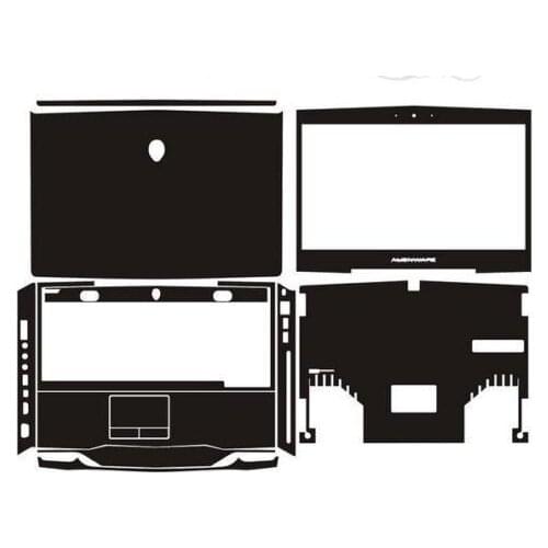 Laptop Sticker Skin Decal Carbon fiber Cover Protector for Alienware 14 M14x R1 R2 2010-2013 release 1st and 2nd generation