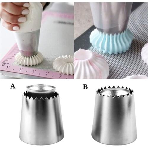 1PC Sulta Ne Ring Cookie Nozzle Sandwich Biscuits Maker Moulds Russian Nozzle Ice Piping Nozzles Cake Decoration Tip
