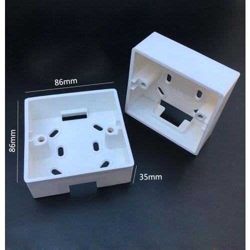10pcs Wall Switch Socket Mounting Wiring Bottom Box Surface 86 Type Junction Box 86mm*86mm*35mm