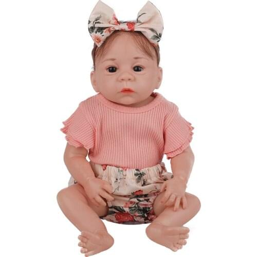 Hoomai New Princess Girl Reborn Dolls All Silicone Body Lovely Baby Dolls For Toddler Birthday Gift Playmate